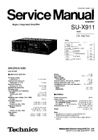 Technics - SUX-911 - Service manual 